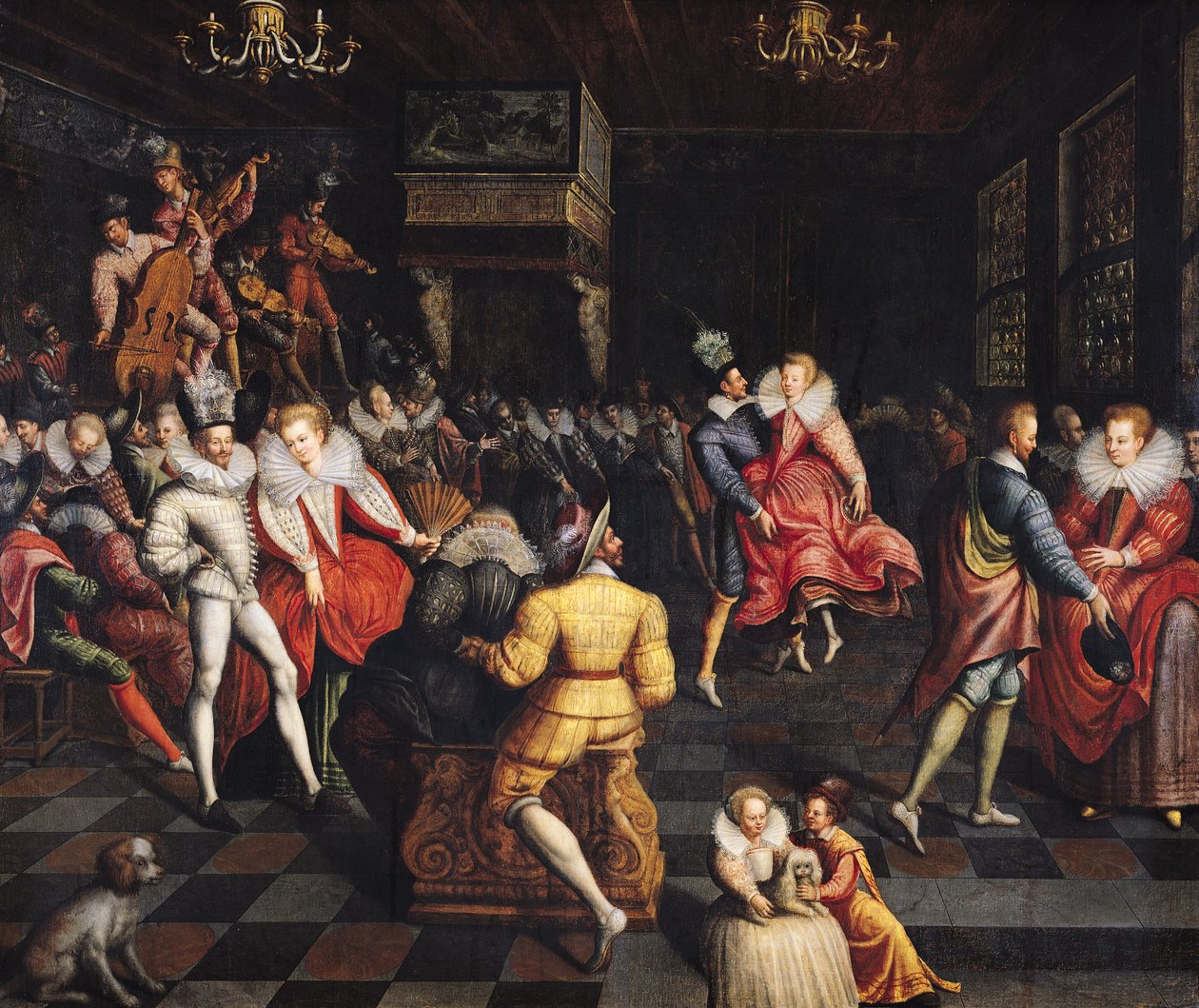 Bal à la cour de Valois - French School