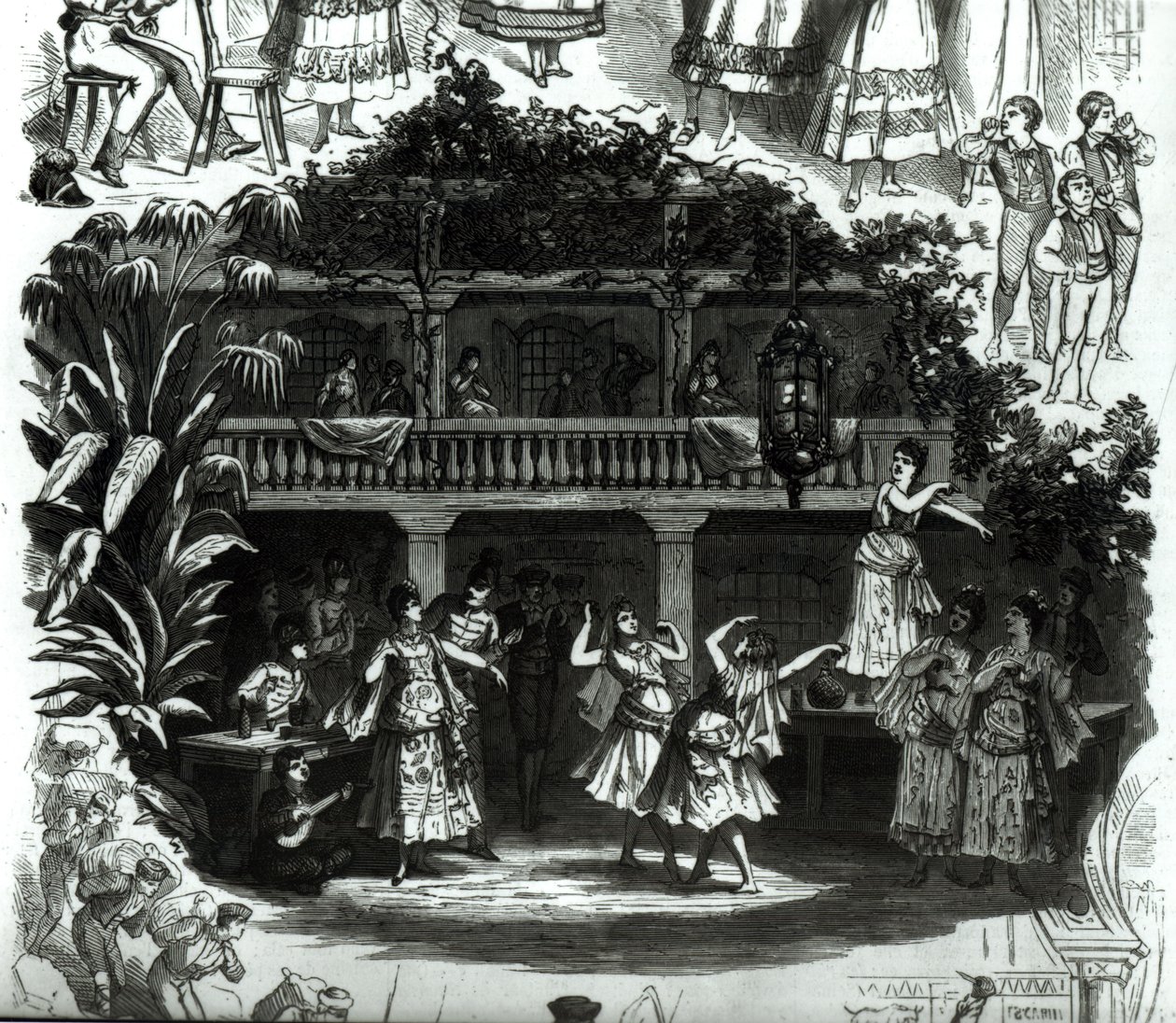 Carmen dans la taverne de Lilas Pastia, scène de l