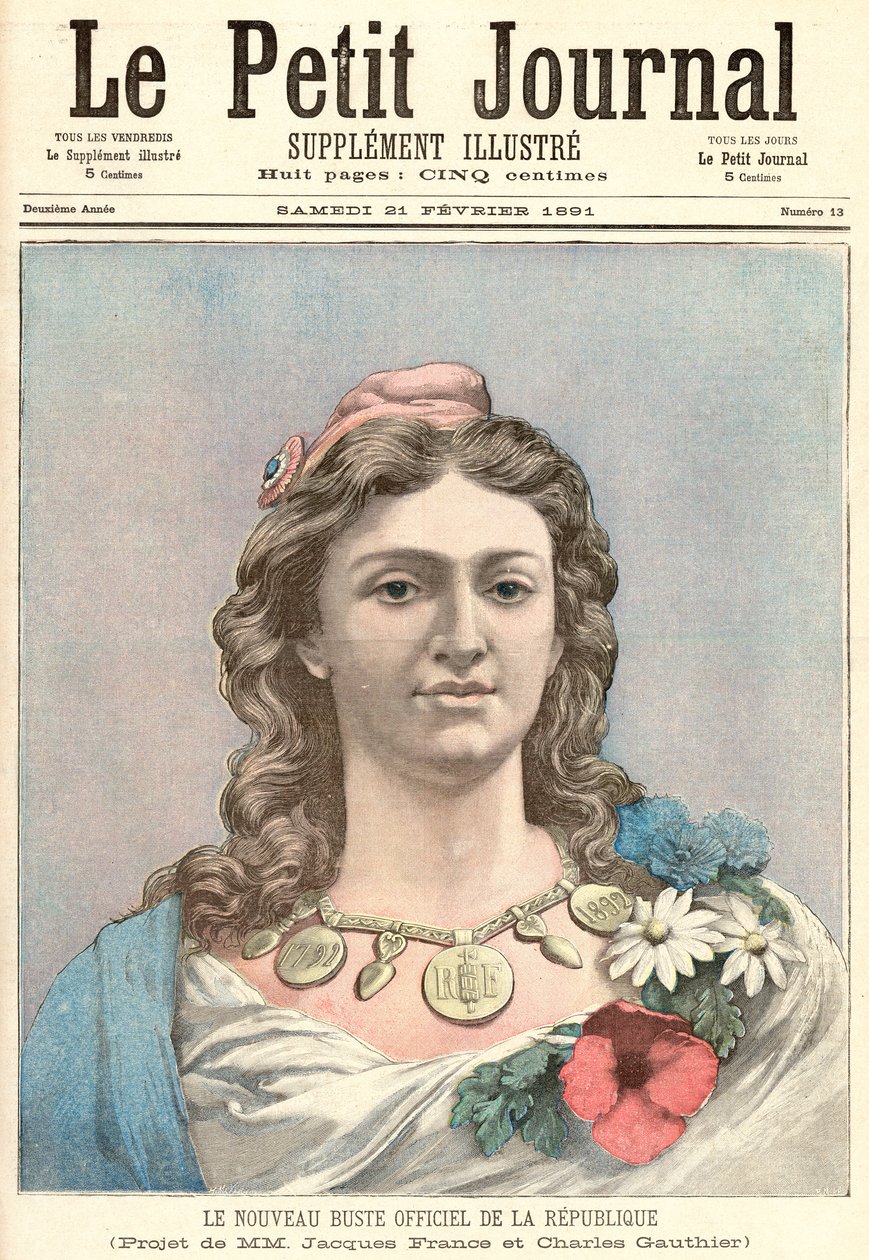 Marianne, la nouvelle représentation officielle de la République française, de 