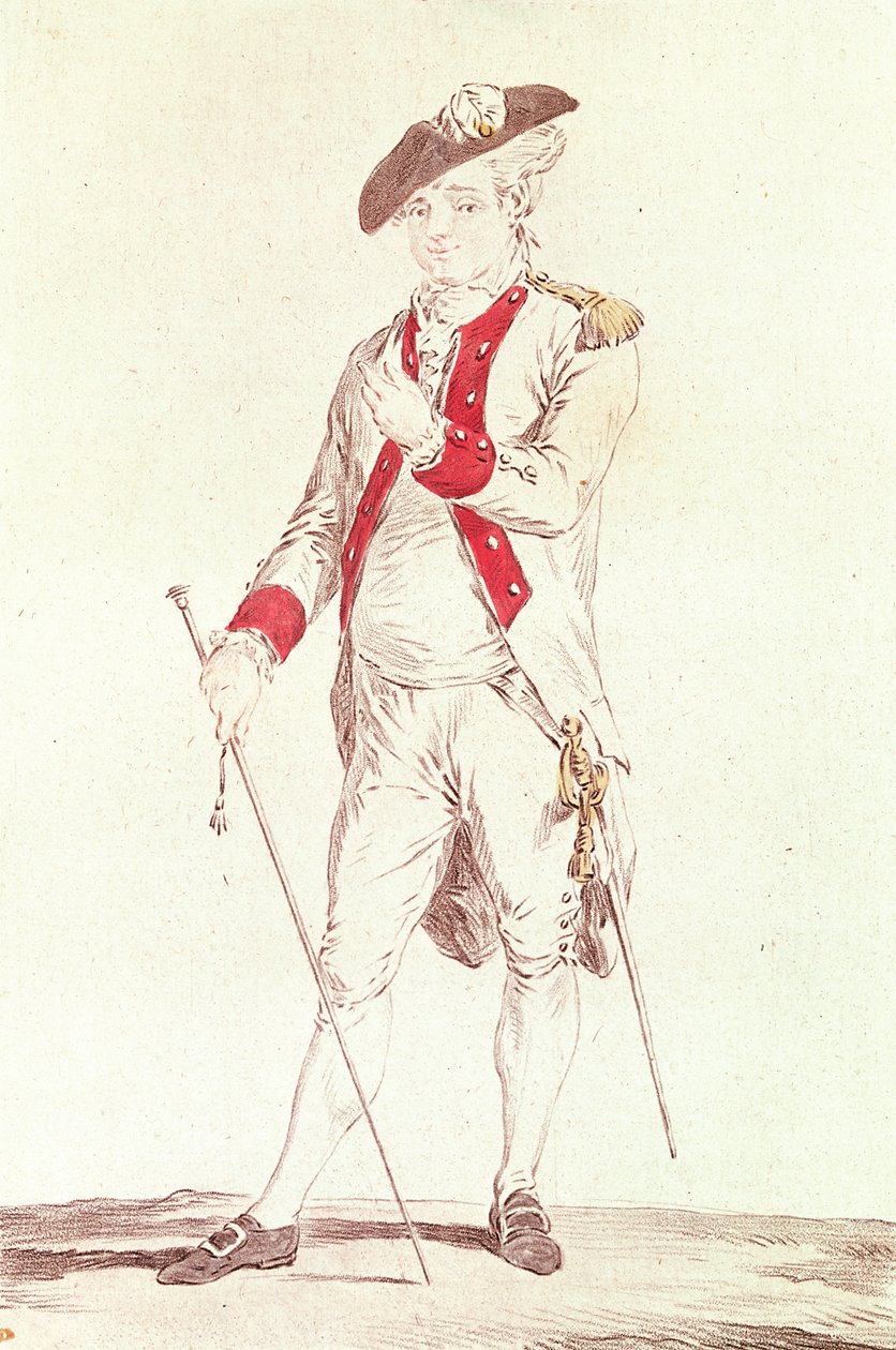 Monsieur Dugazon dans le rôle de Chevalier de Forbignac dans Curieux de Compiègne - French School