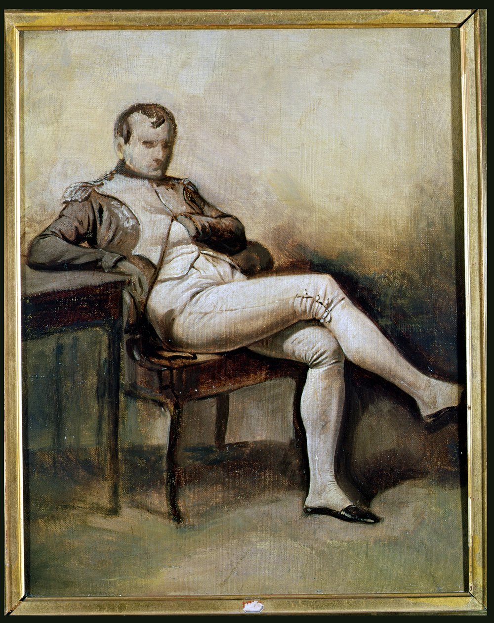 Napoléon Ier (1769-1821) assis dans un fauteuil - French School