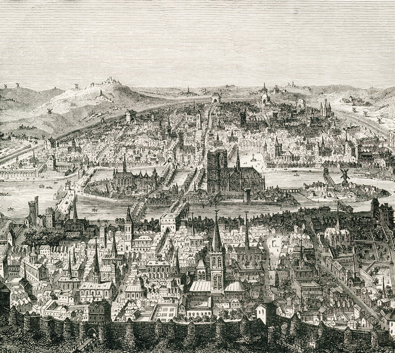 Paris vers 1610, copie du 19ème siècle d