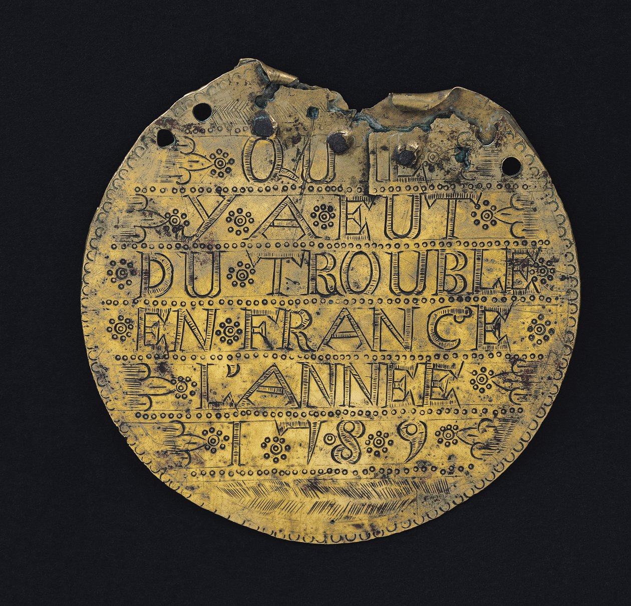 Plaque avec la phrase 