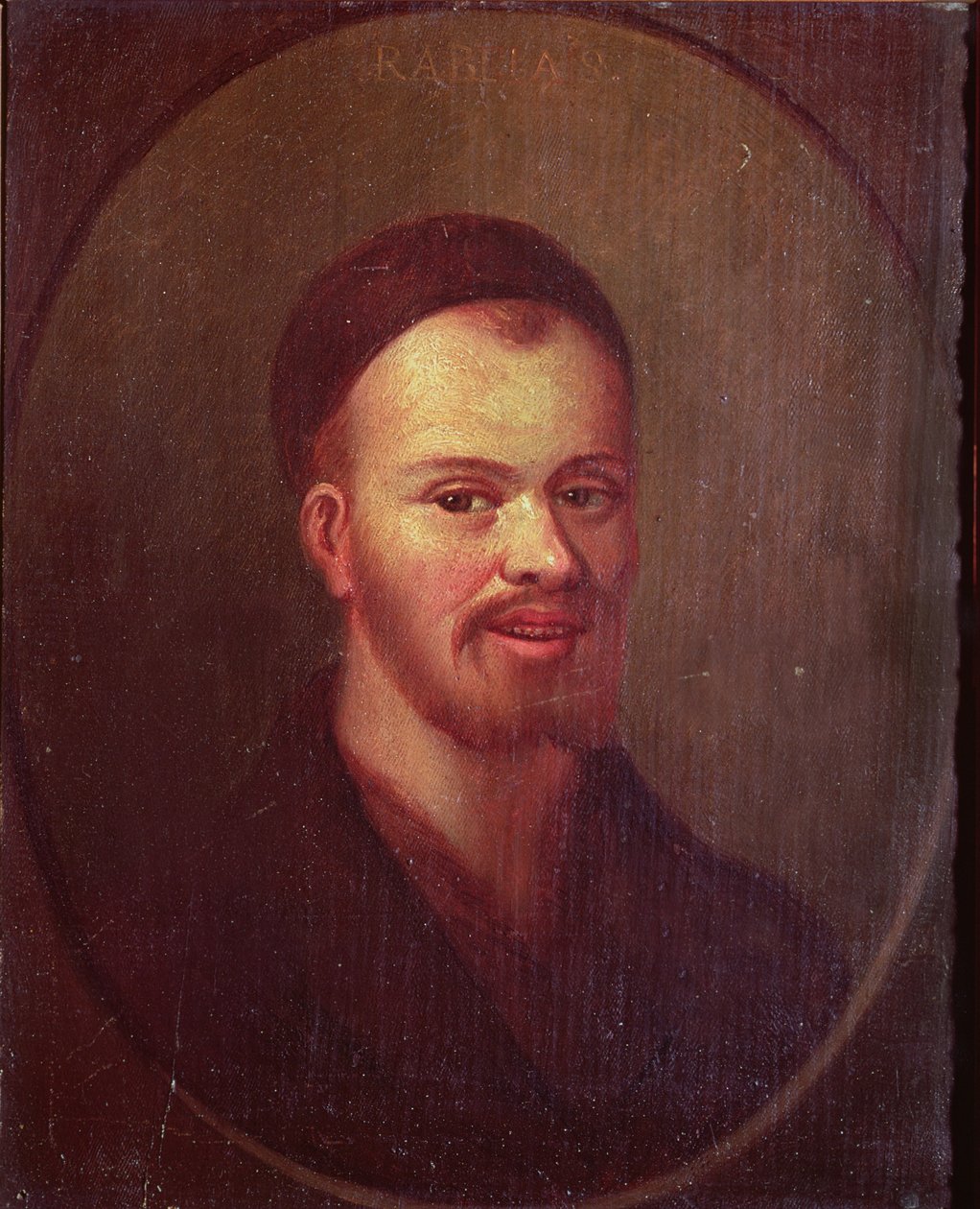 Portrait de François Rabelais (c.1494-c.1553), satiriste français - French School