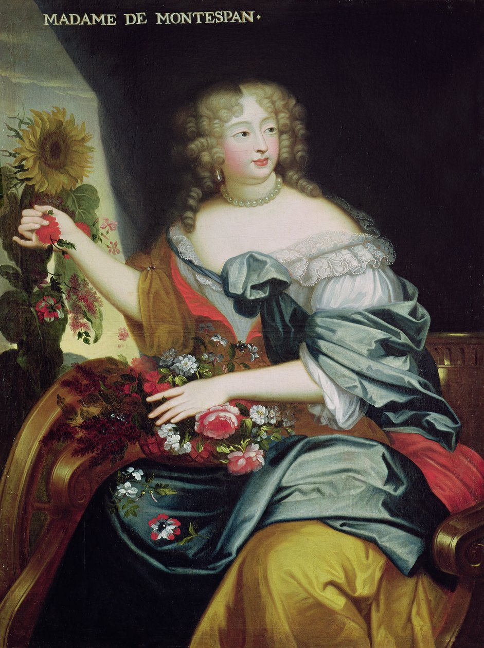Portrait de Françoise-Athénaïs Rochechouart de Mortemart (1641-1707) Marquise de Montespan - French School