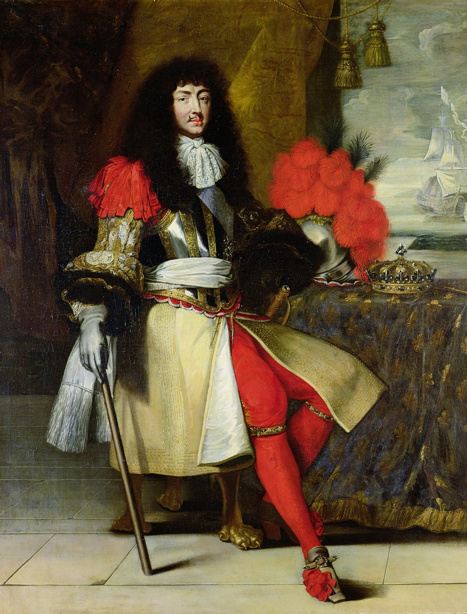 Portrait assis de Louis XIV (1638-1715) après 1670 - French School