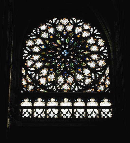 Rosace du transept sud - French School