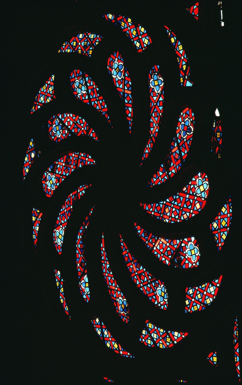 Rosace en spirale, chapelle des Bourbons - French School
