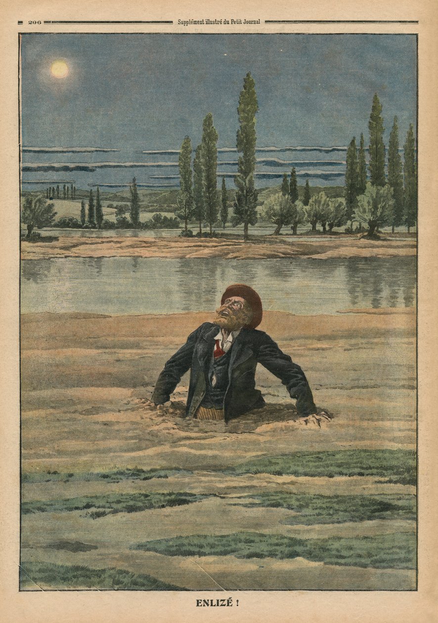 Enlisé dans des sables mouvants, illustration du 