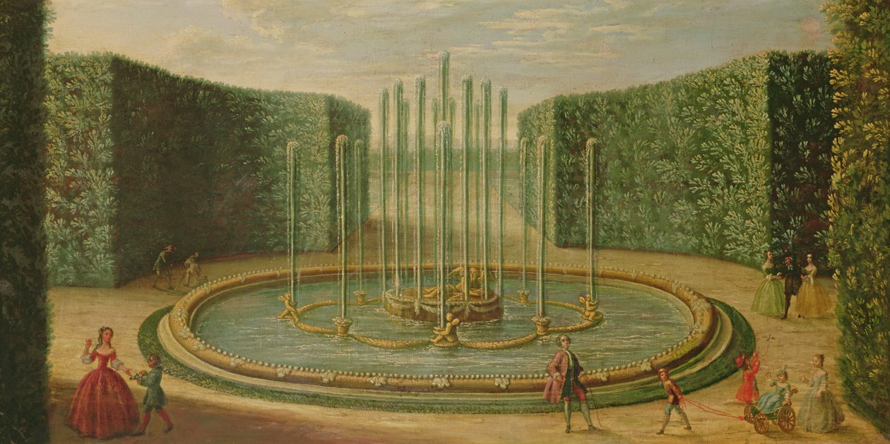 Le Bassin de Saturne à Versailles, début du XVIIIe siècle - French School