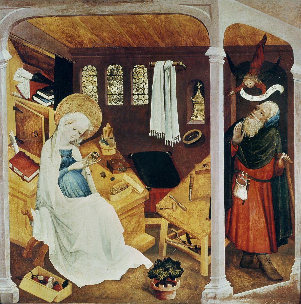 Le doute de Saint Joseph, vers 1410-20 - French School