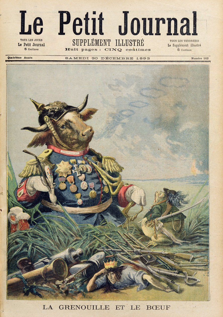 La Grenouille et le Bœuf, illustration de 