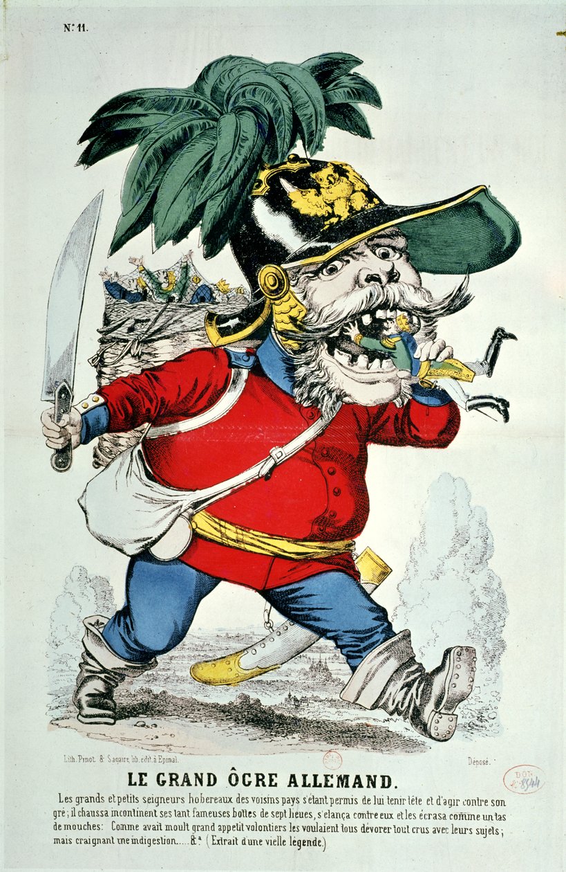 Le Géant Ogre Allemand, caricature d