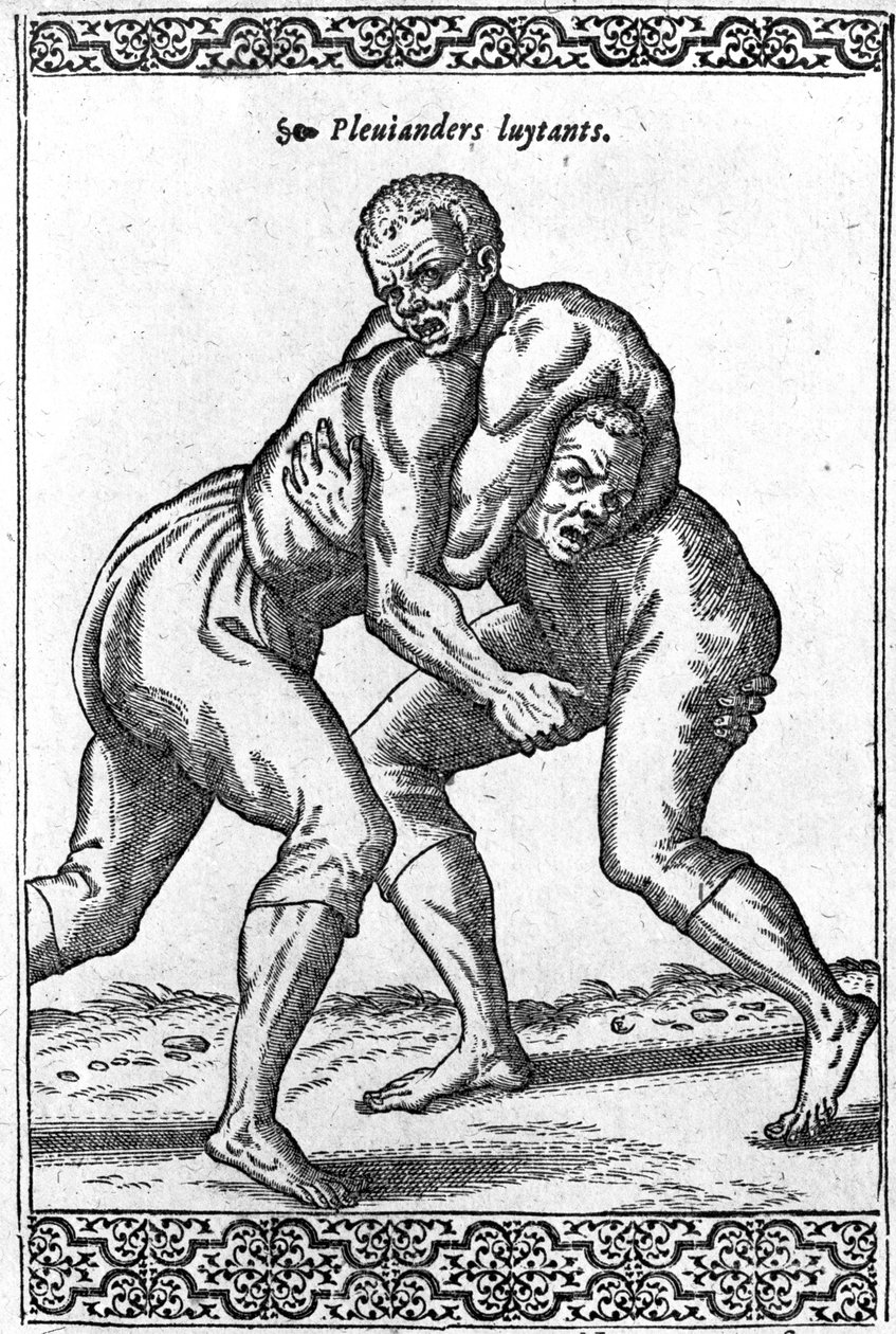 Lutteurs turcs, illustration de 
