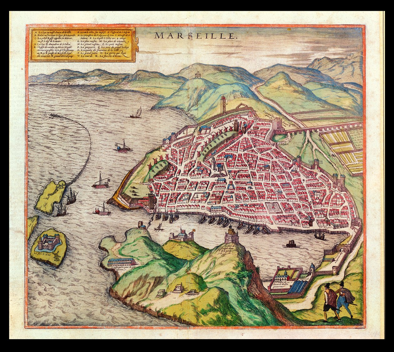 Vue de Marseille, 1574 - French School