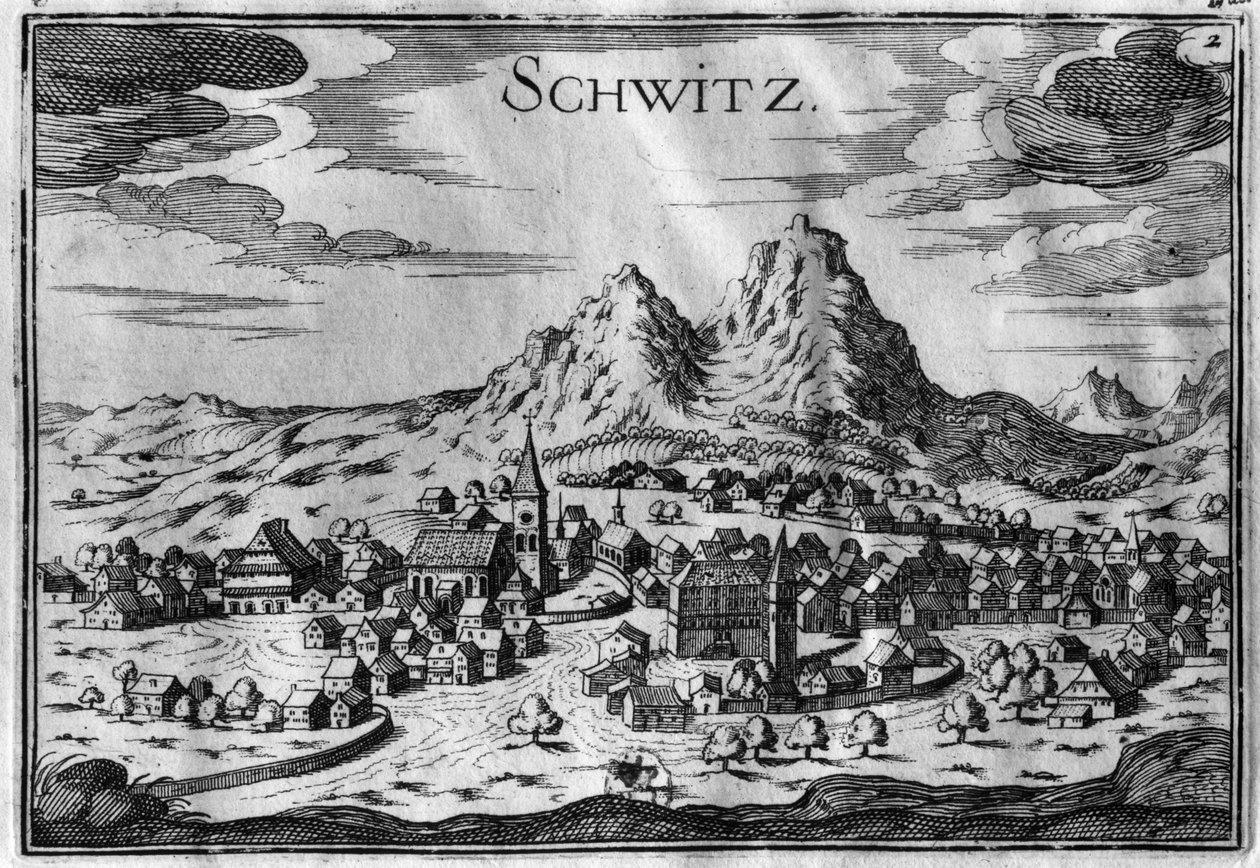 Vue de Schwyz - French School