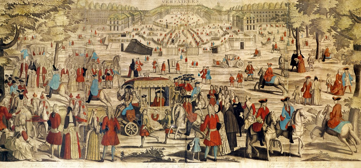 Vue de Versailles - French School