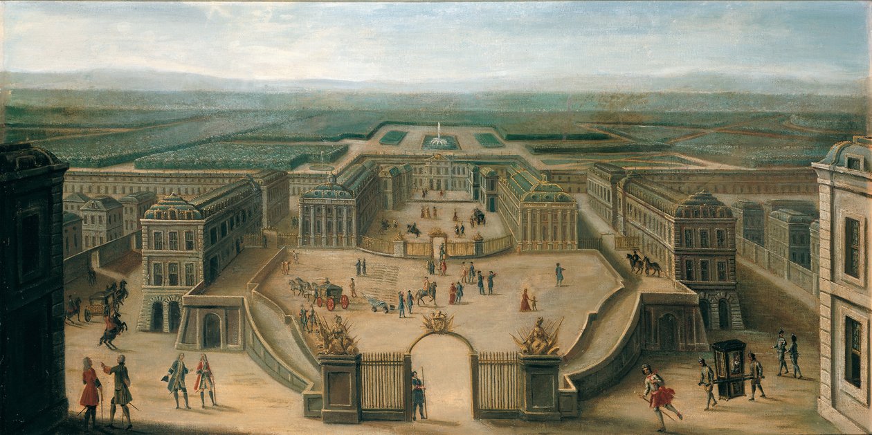 Vue de Versailles depuis la Place d