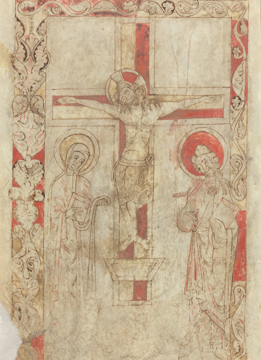 La Crucifixion [verso] - French 12th Century