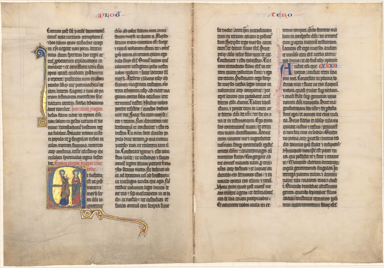 Josué devant le Seigneur - French 13th Century