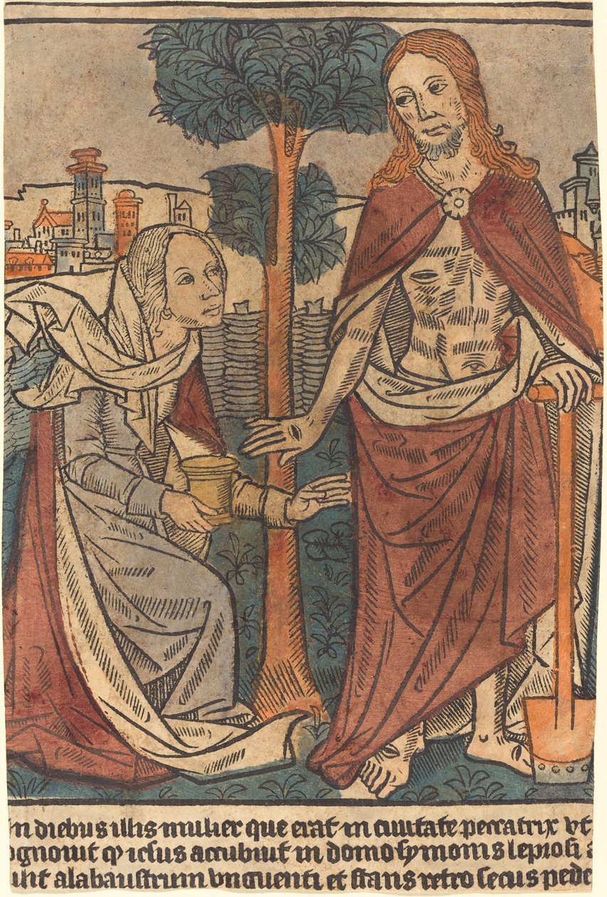Christ apparaissant à Marie-Madeleine - French 15th Century