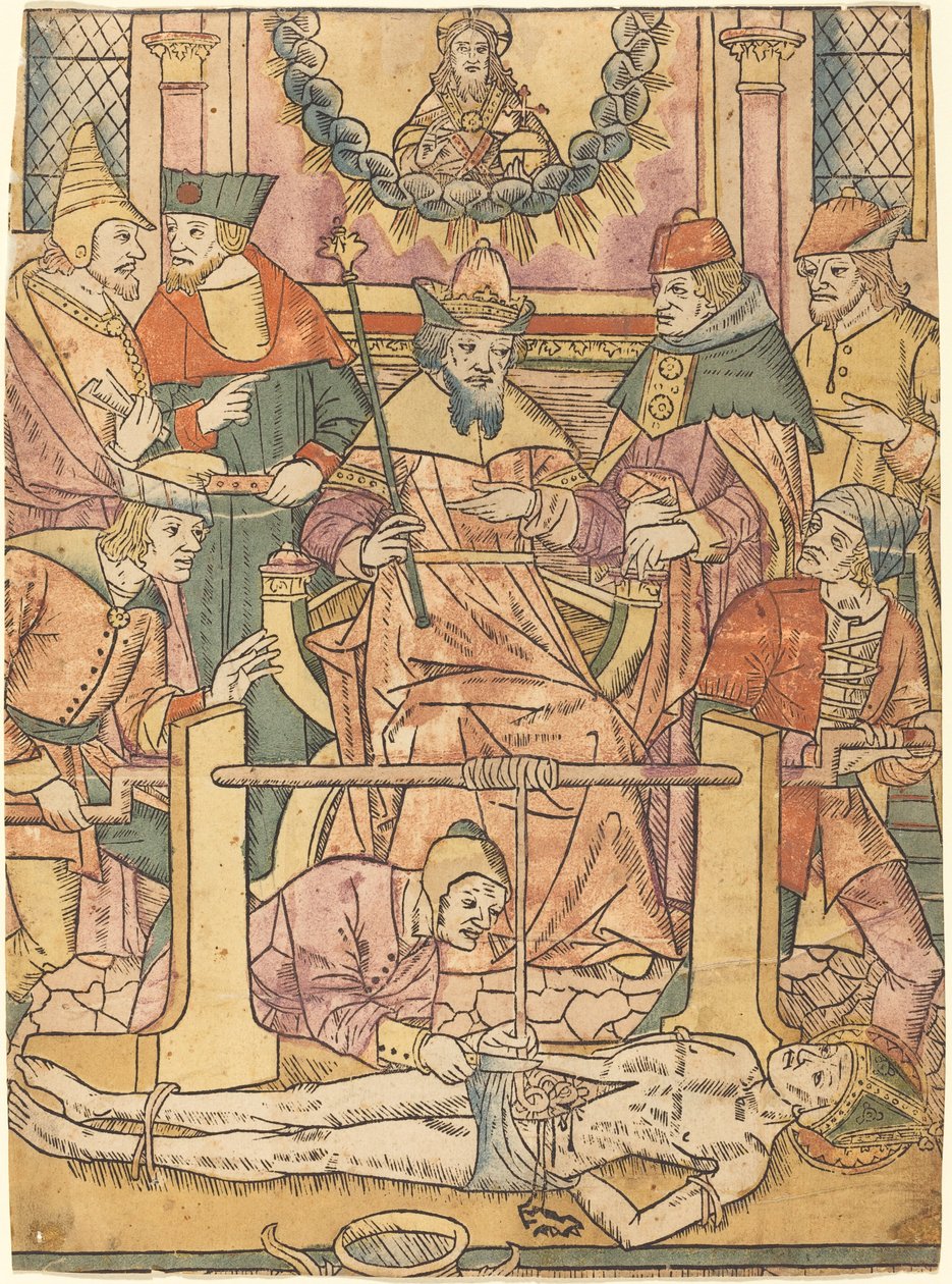 Le martyre de Saint Érasme - French 15th Century