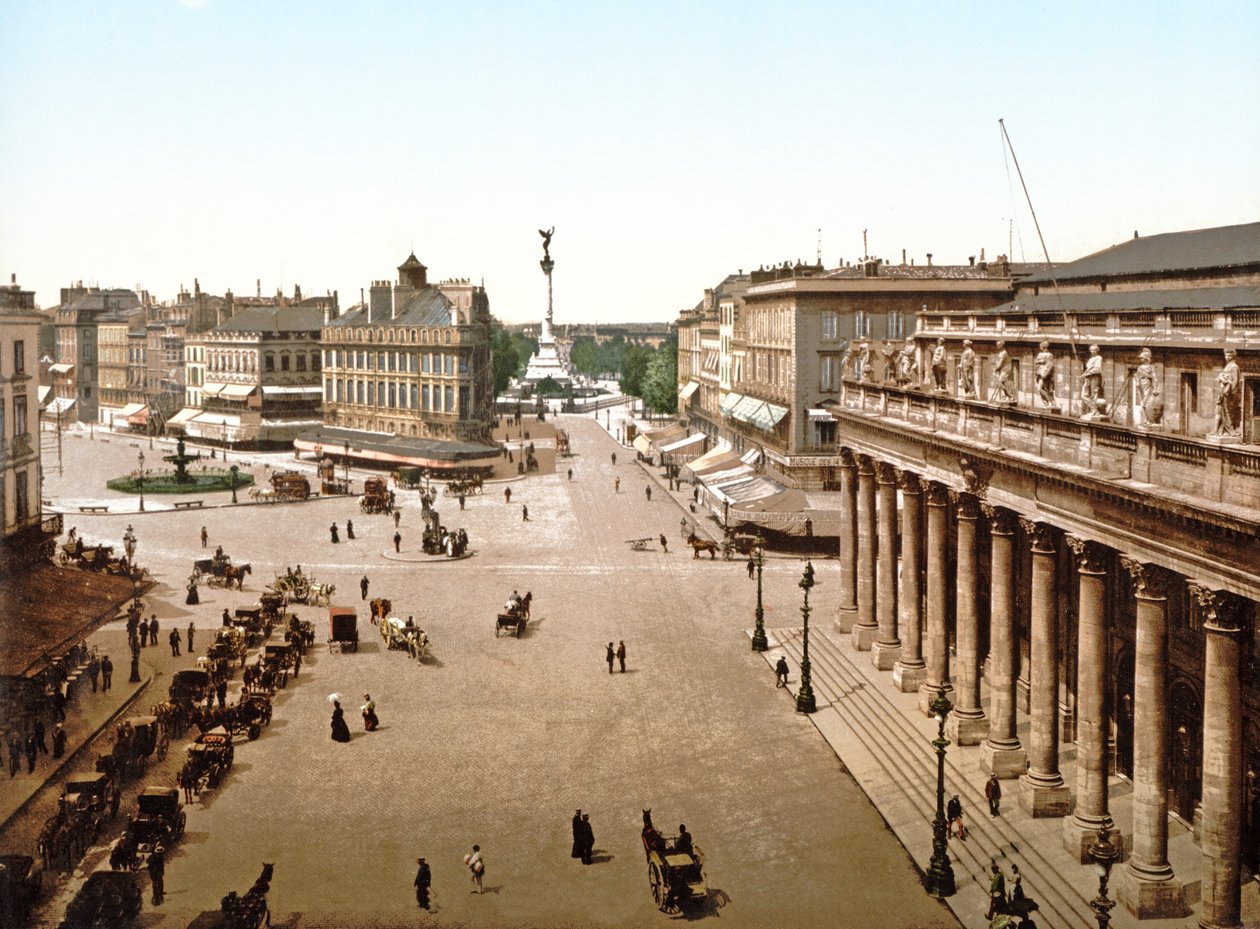 Place de la Comédie, Bordeaux, 1890-1900 - French Photographer
