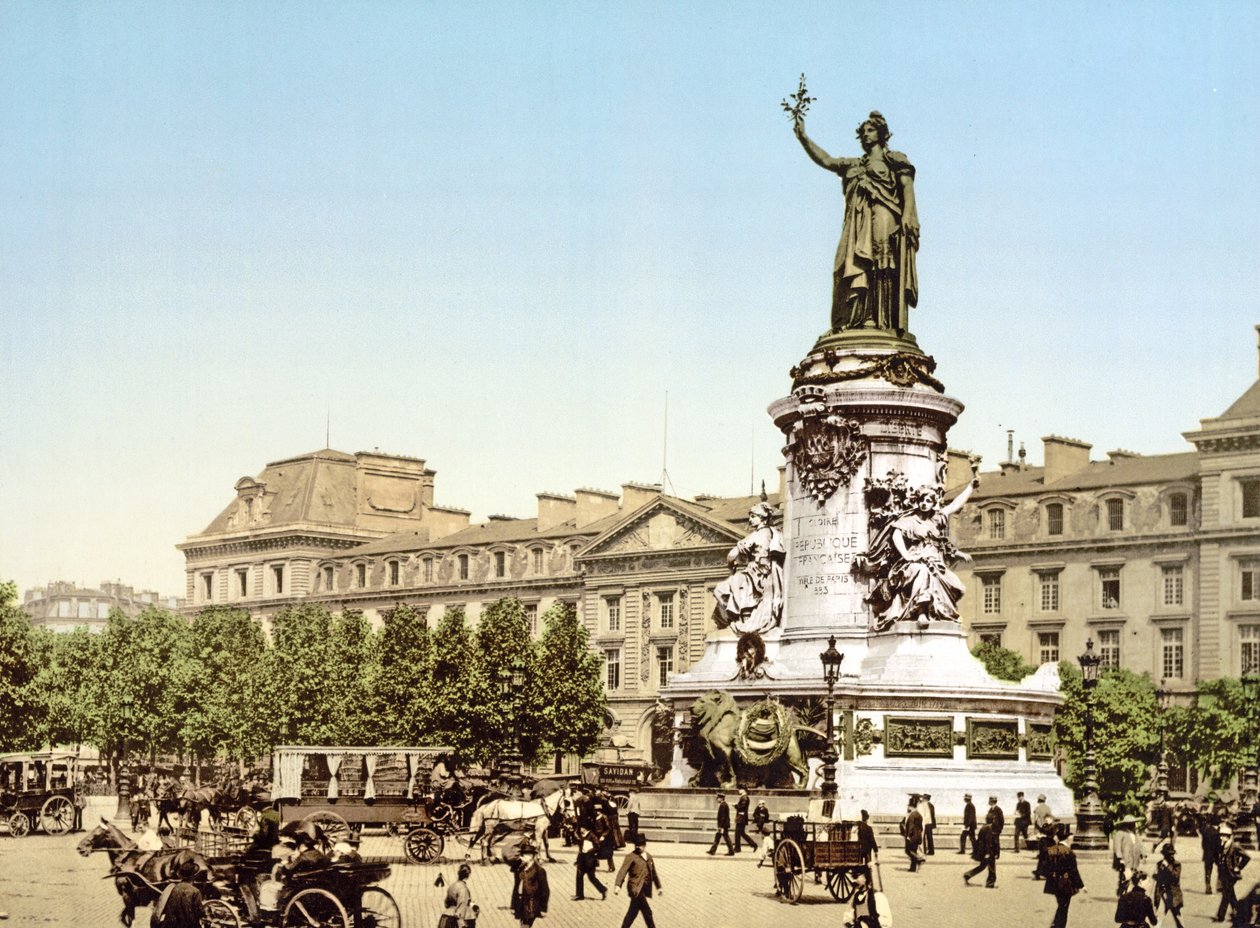 Place de la République, Paris, pub. 1900 - French Photographer