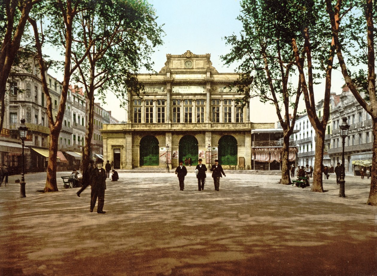 Le Théâtre Municipal à Béziers, France, 1890-1900 - French Photographer