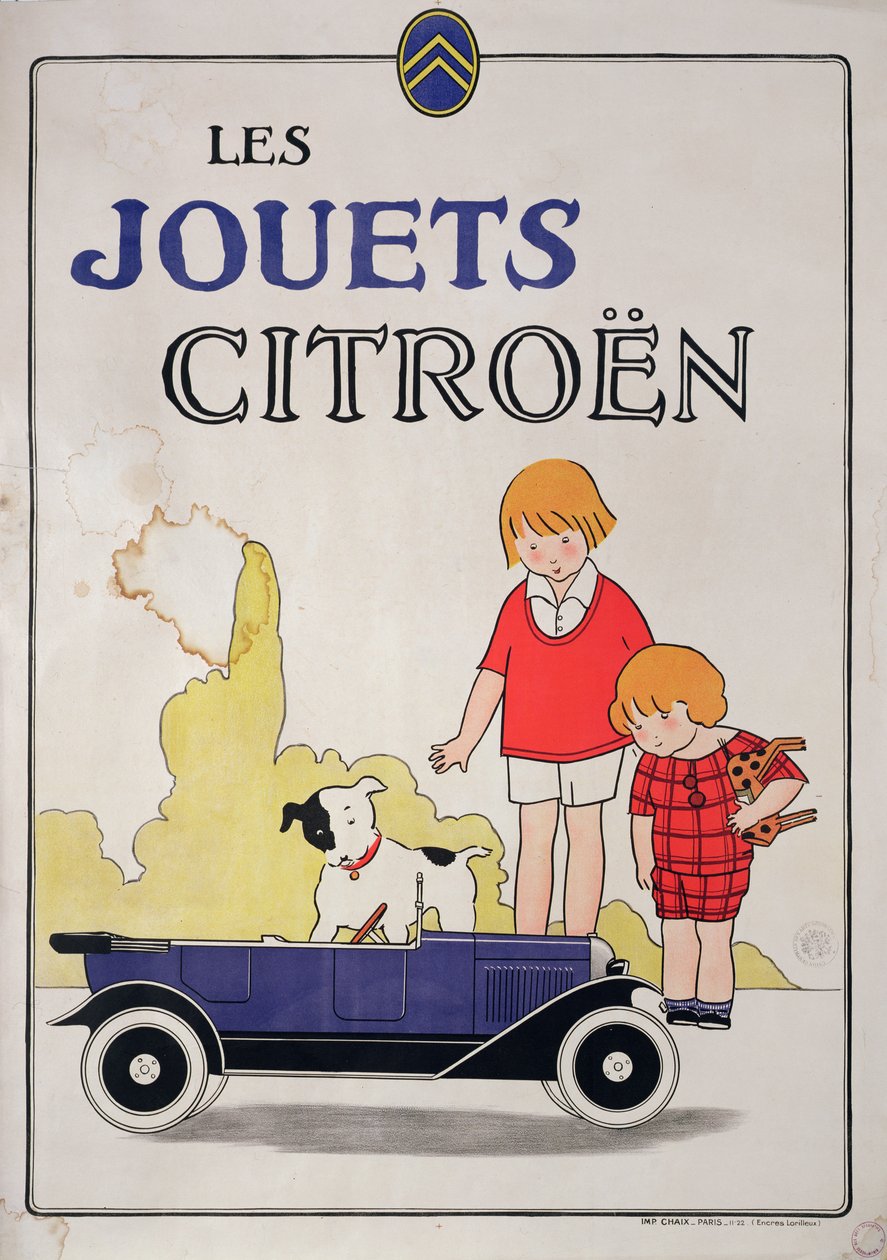 Publicité pour les jouets Citroën, 1922 - French School