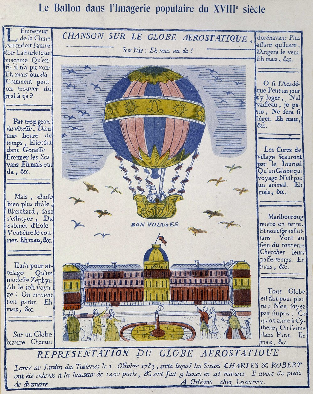 Aérostat : chanson sur le globe aérostatique - French School