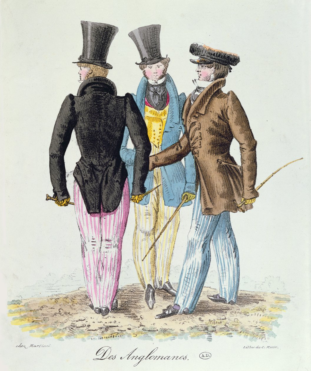 Anglomaniacs, vers 1830 - French School