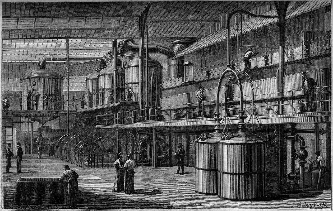 Usine de fabrication de sucre de betterave - French School