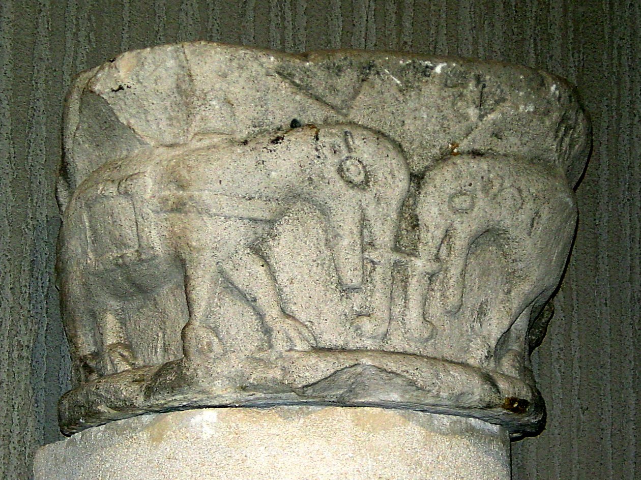 Chapiteau avec des éléphants - French School
