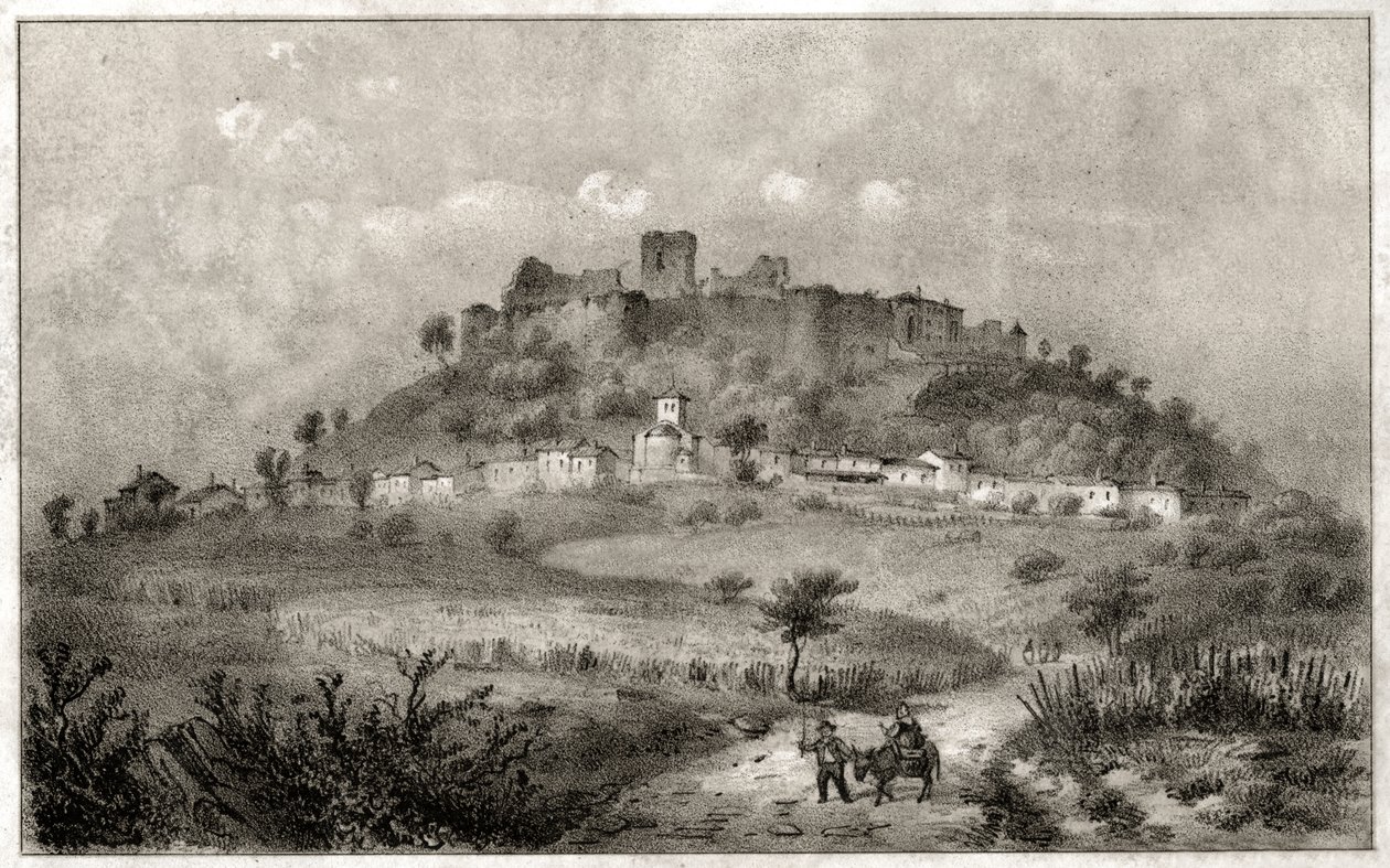 Château de Preny (gravure, vers 1860) - French School