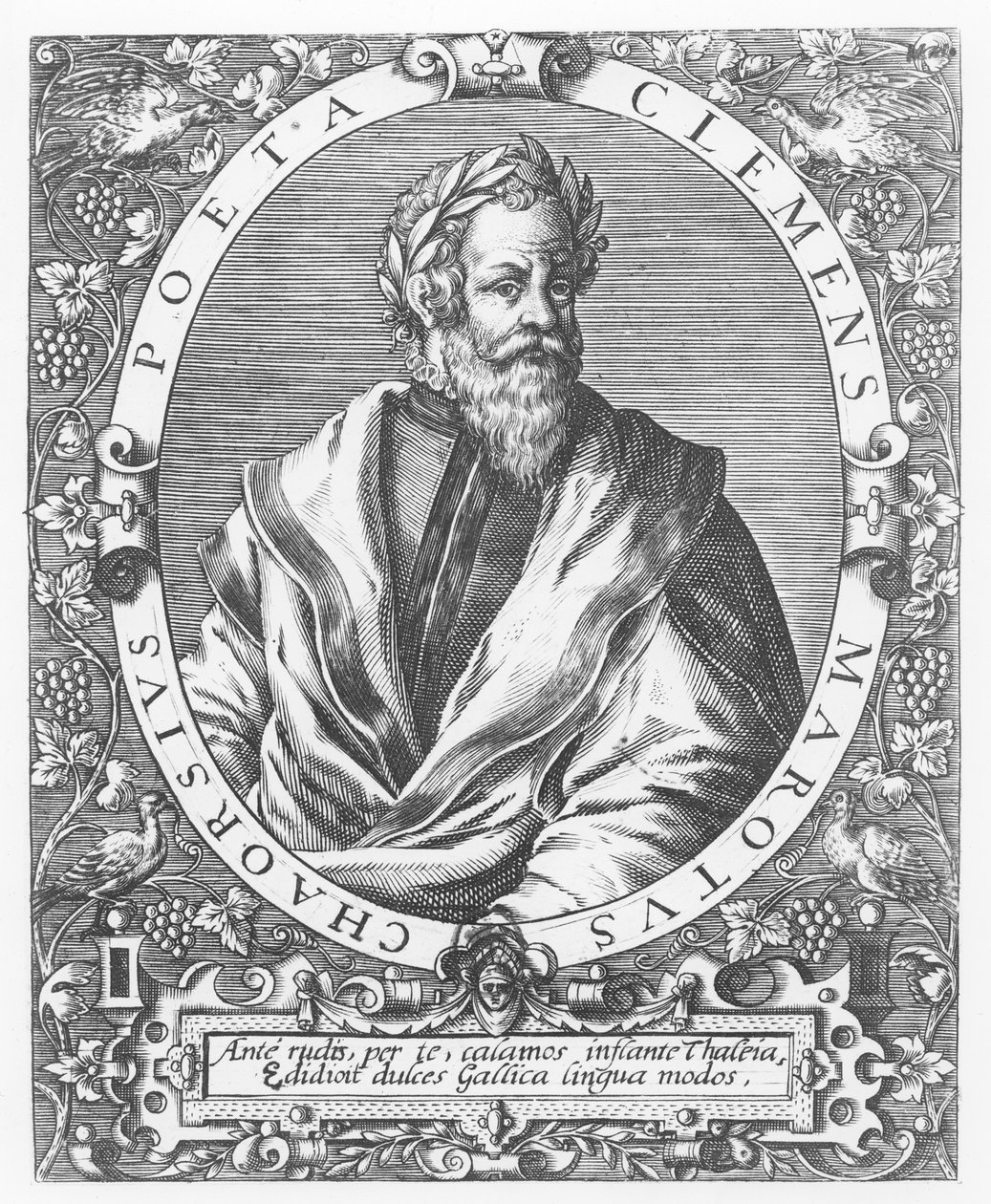 Clément Marot (gravure) - French School