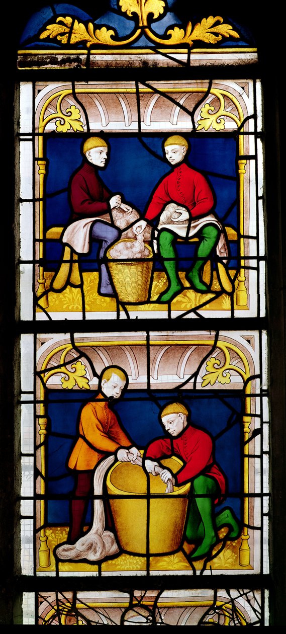 Fenêtre des Marchands de Tissus (détail) - French School