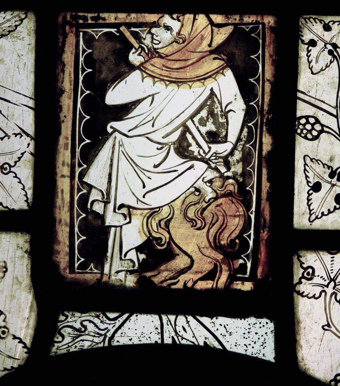 Grisaille avec grotesques; de Normandie - French School
