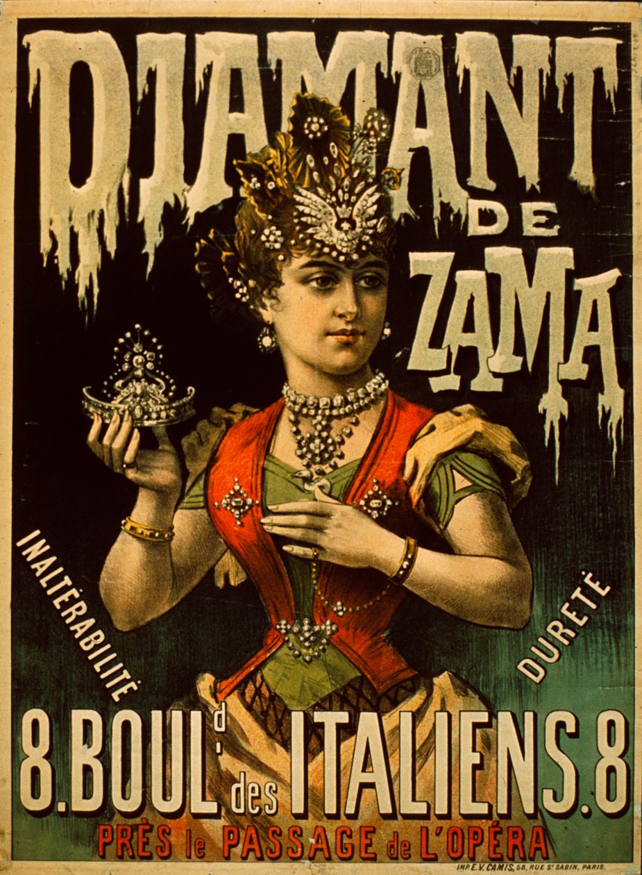 Affiche Diamant De Zama - French School