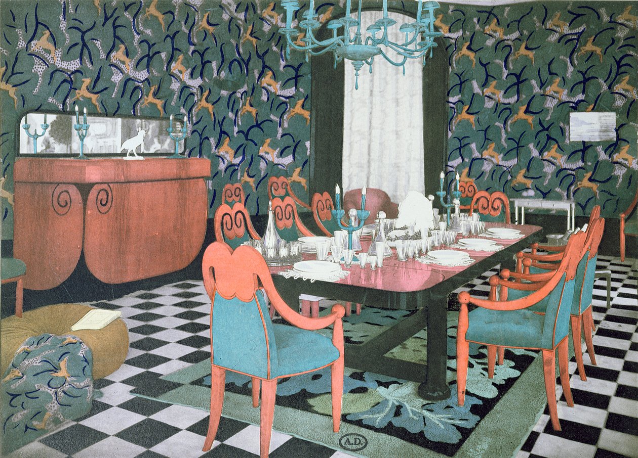 Salle à manger conçue par Atelier Martine, 1924 - French School