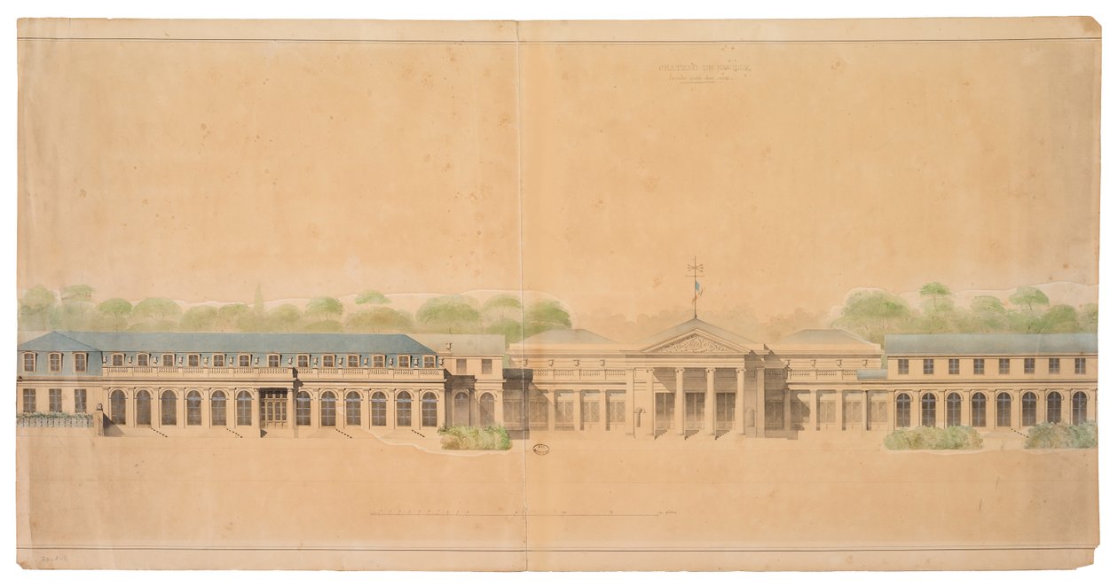 Façade du Château de Neuilly - French School