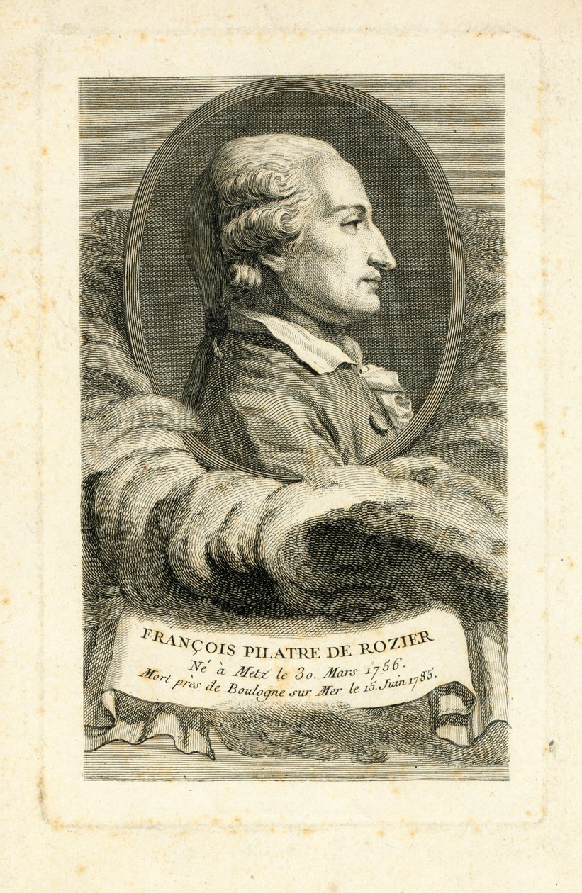 François Pilâtre de Rozier, c.1785 - French School