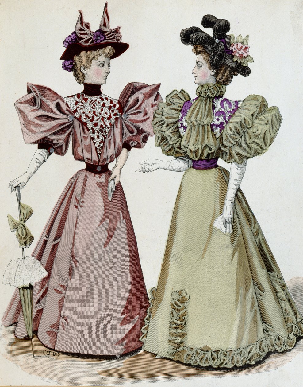 Mode française, 1895 - French School