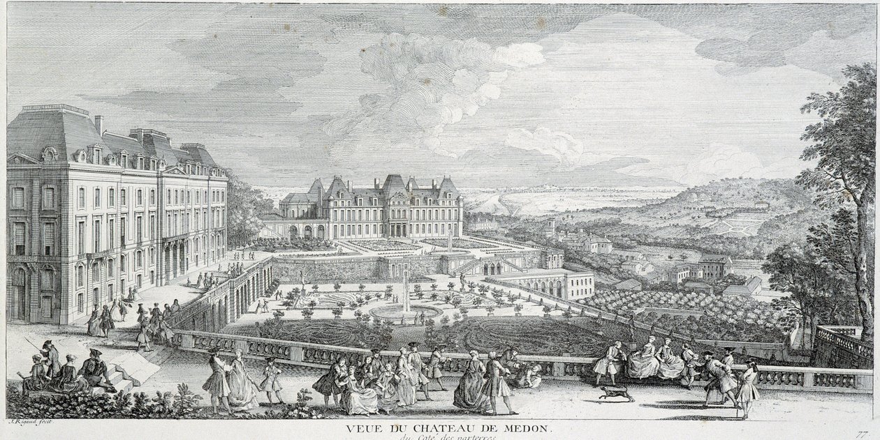 Vue générale du Château de Meudon - French School