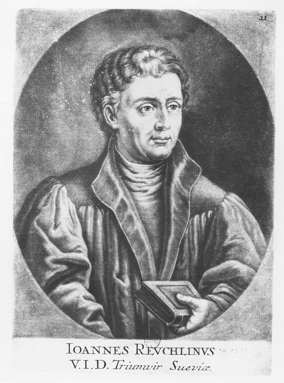 Johann Reuchlin (gravure) - French School