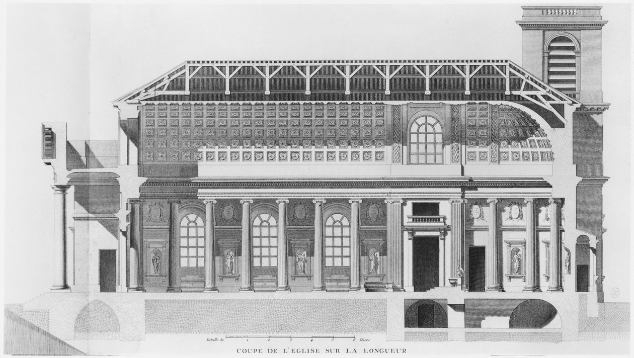 Coupe longitudinale de l