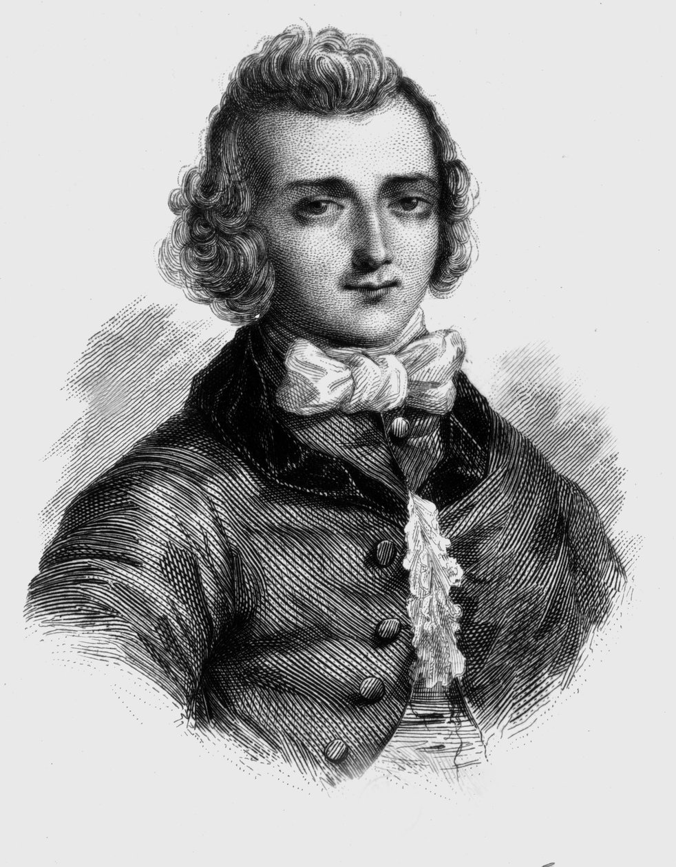 Louis de Jaucourt (1704-1779) (gravure) - French School