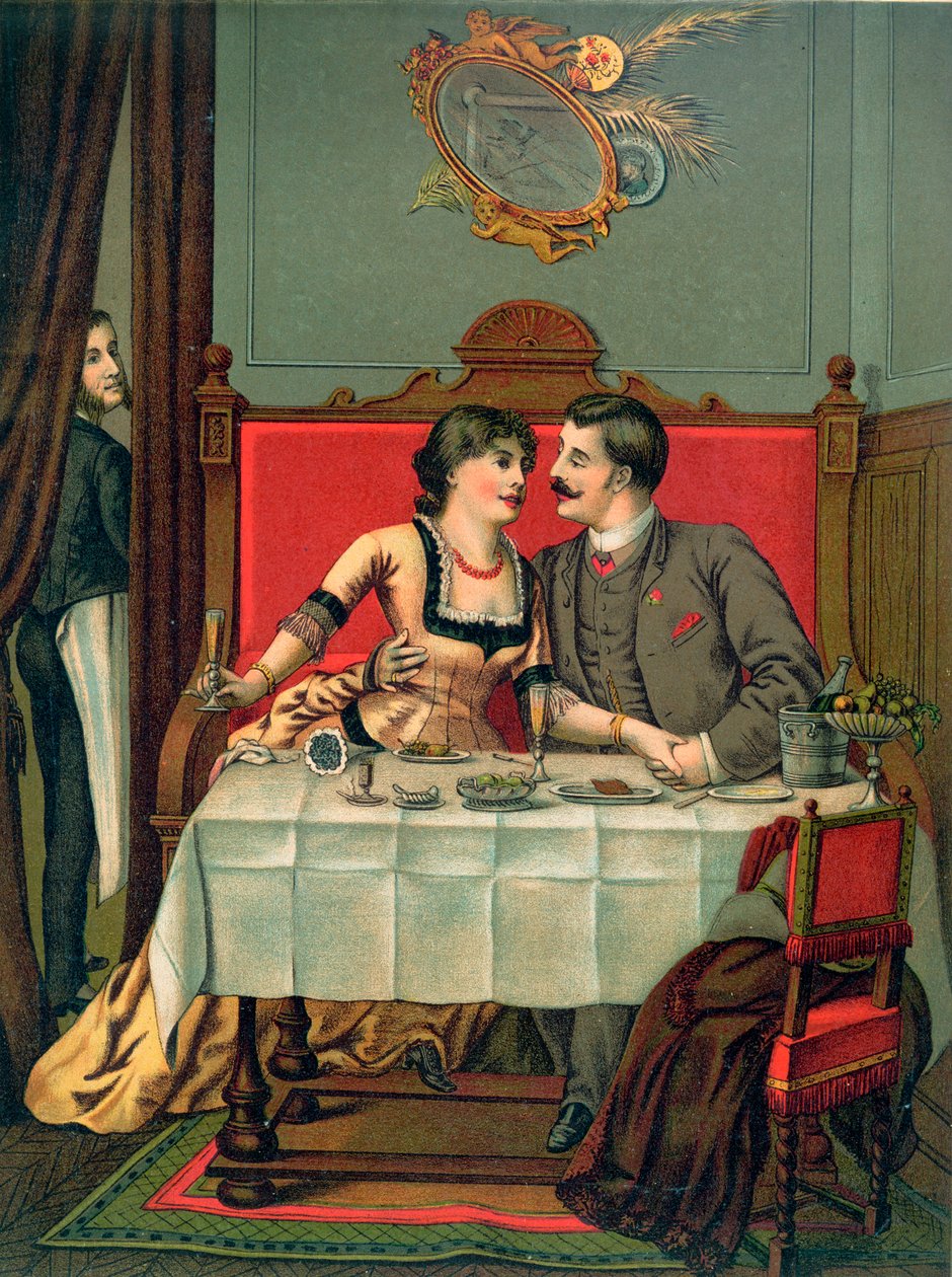 Déjeuner dans une salle à manger privée - French School
