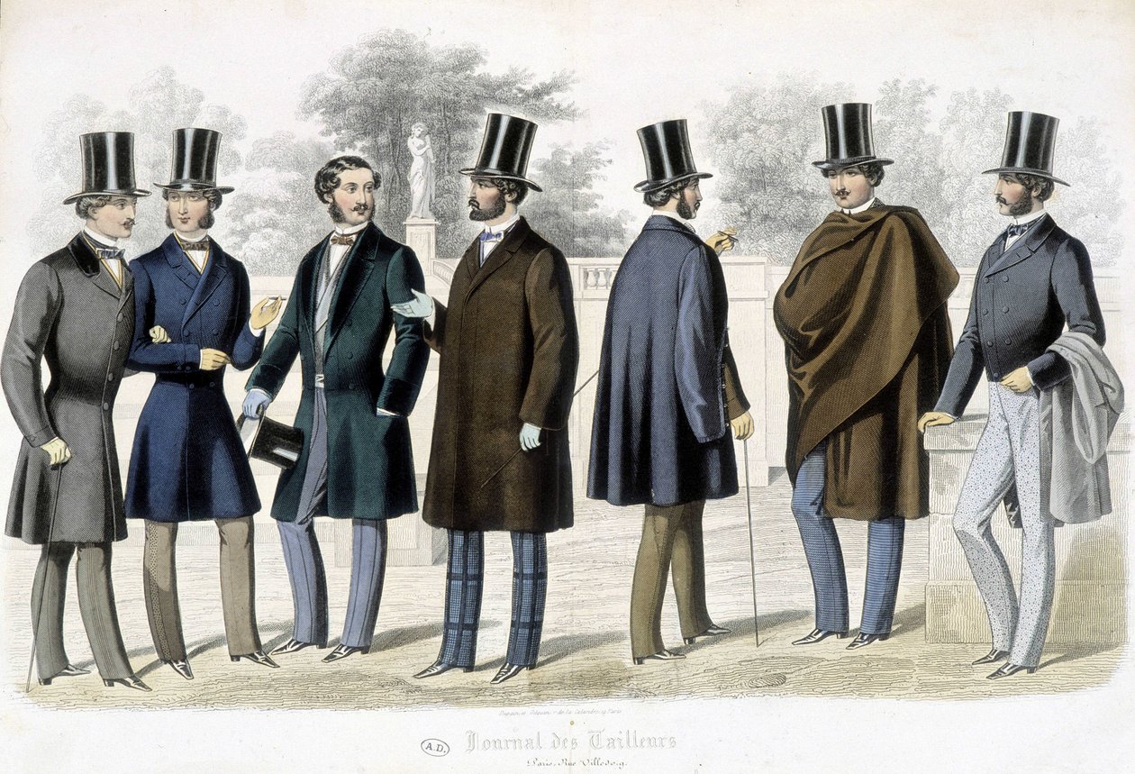 Modèles masculins, « Journal des tailleurs » - French School