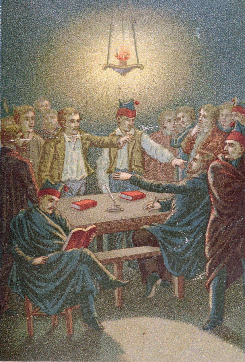 Réunion des Carbonari, vers 1815-30 - French School